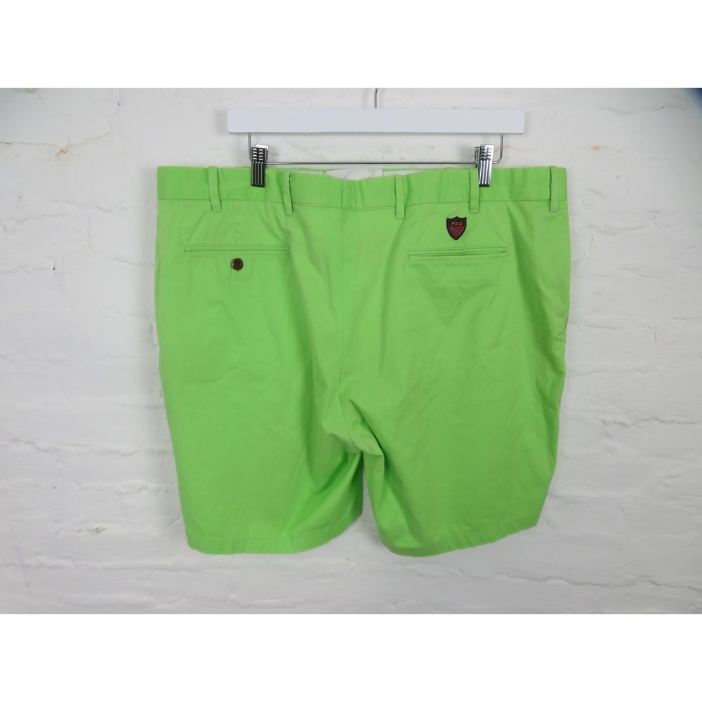Vintage Polo Ralph Lauren Golf Shorts Mens 40 Green Chino Crest Patch Preppy